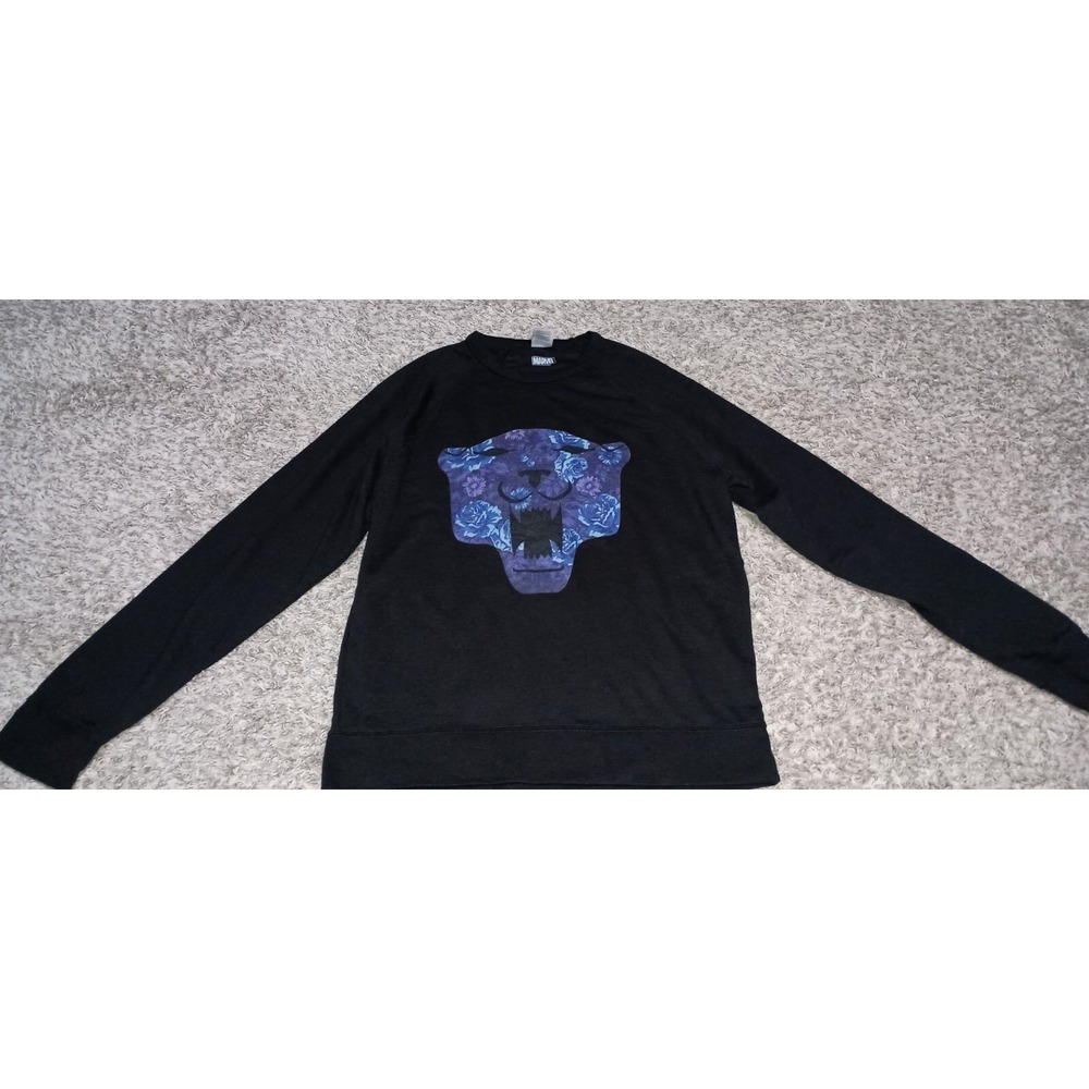 Men's Delta Fleece Marvel Sweatshirt Size XL Color Black Graphic Black Panther